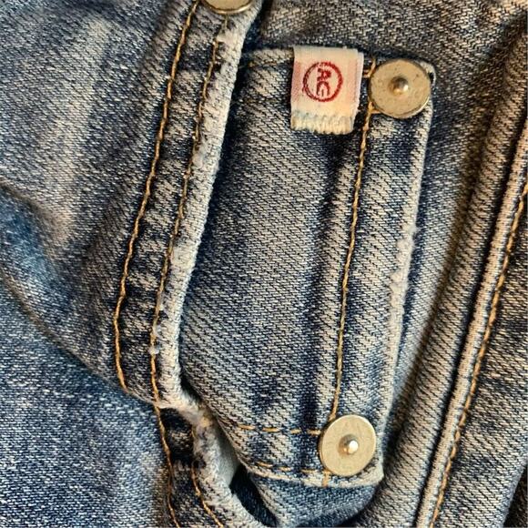 AG Adriano Goldschmied Women's The Stilt Distressed Jeans Size 25 Blue Denim - Picture 11 of 16